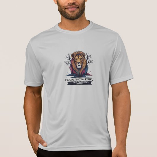 獅子ボールドスポーツパフォーマンスTシャツ Tシャツ (正面)