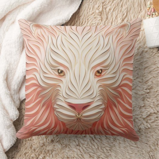 獅子モダン クッション (ブランケット)