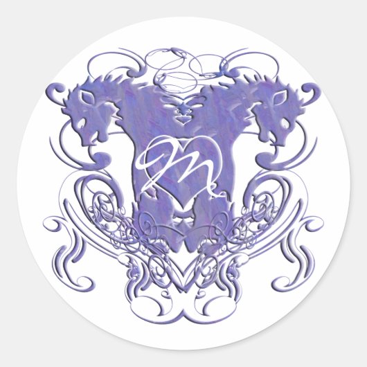 獅子ルネサンス ウェディング ラウンドシール (正面)
