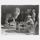 獅子レオ フリースブランケット (正面(横))