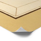 獅子レオ – ヴィンテージのサイン〔占星術の〕十二宮図 ポスター (角)