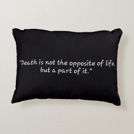 獅子付きデザインと引用文 アクセントクッション (裏面)