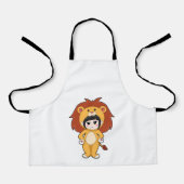 獅子仮装児 エプロン (正面)