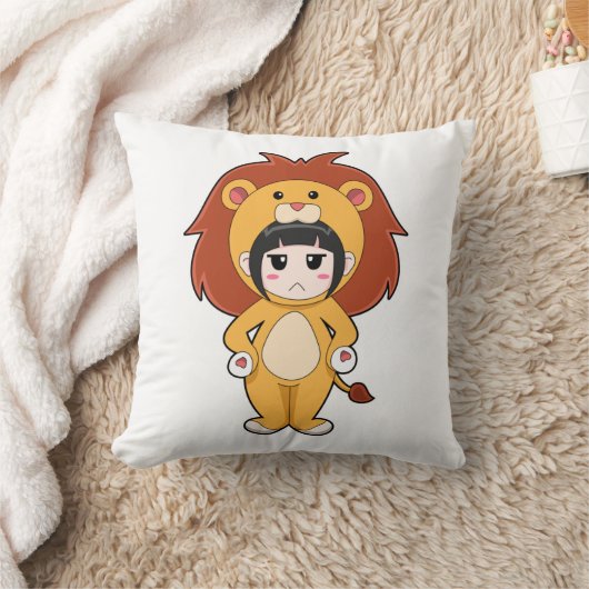 獅子仮装児 クッション (ブランケット)