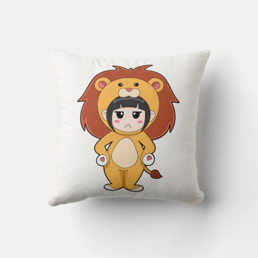 獅子仮装児 クッション (裏面)