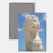 獅子像の橋フロリダ州セントオーガスティン マグネット (正面/裏面)