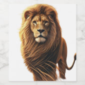 獅子像 ワインラベル (シングルラベル)