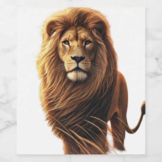 獅子像 ワインラベル (シングルラベル)