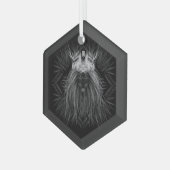 獅子冠モノグラム ガラスオーナメント (正面左)