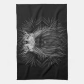 獅子冠モノグラム キッチンタオル (縦)