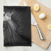 獅子冠モノグラム キッチンタオル (四つ折り)