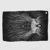 獅子冠モノグラム ゴルフタオル (横)