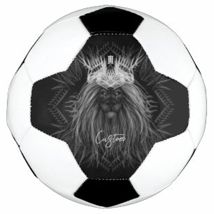 獅子冠モノグラム サッカーボール