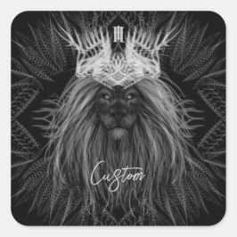 獅子冠モノグラム スクエアシール