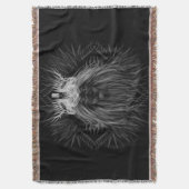 獅子冠モノグラム スローブランケット (正面縦)