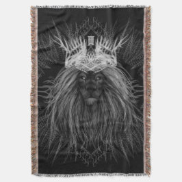 獅子冠モノグラム スローブランケット