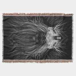 獅子冠モノグラム スローブランケット