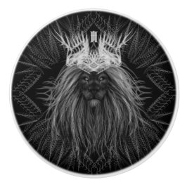 獅子冠モノグラム セラミックノブ