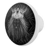 獅子冠モノグラム セラミックノブ (右)