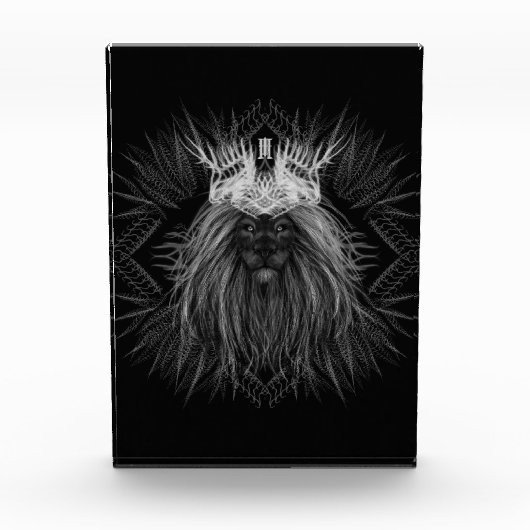 獅子冠モノグラム フォトブロック (正面)