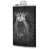 獅子冠モノグラム フラスク (左)