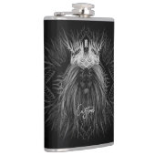 獅子冠モノグラム フラスク (右)