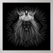 獅子冠モノグラム ポスター (正面)