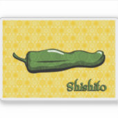 獅子唐辛子 シール (正面)