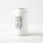 獅子奮迅ルネサンス ウェディング ビールジョッキ (正面左)