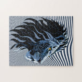 獅子威厳のある頭 ジグソーパズル (横)