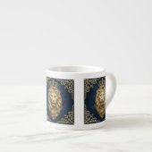 獅子威厳のある エスプレッソカップ (正面右)