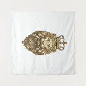 獅子威厳のある タペストリー (正面(横))