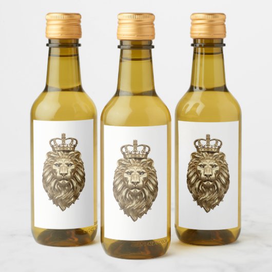 獅子威厳のある ワインラベル (ボトル)