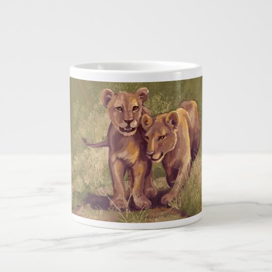獅子子 ジャンボコーヒーマグカップ (正面)