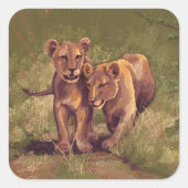 獅子子 スクエアシール (正面)