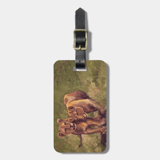 獅子子 ラゲッジタグ (正面縦)