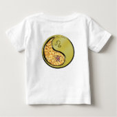 獅子座と金属のいのしし ベビーTシャツ (裏面)