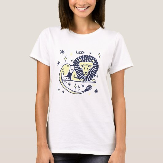 獅子座のホロスコープTシャツ Tシャツ (正面)