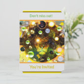 獅子座のライオン 誕生日招待状 招待状 (スタンド正面)