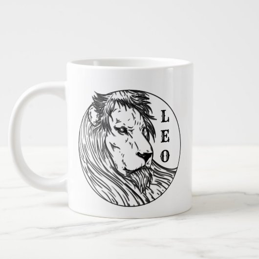 獅子座のレオ ジャンボコーヒーマグカップ (左)