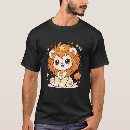 獅子座の占星術 星座占い 獅子座 Tシャツ (正面)