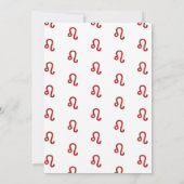 獅子座の占星術 7月8月誕生日パーティー 招待状 (裏面)