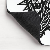 獅子座の太陽のたてがみを持つライオン | BurnsInHell マウスパッド (コーナー)