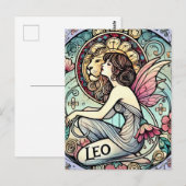 獅子座の妖精 占星術 サイン 妖精たち ポストカード (正面/裏面)