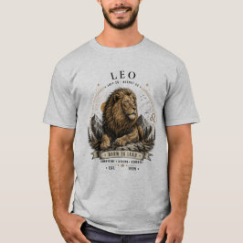 獅子座の男性用Tシャツ Tシャツ