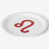 獅子座の誕生日は7月と8月。占星術の星座。 ペーパープレート (アングル)