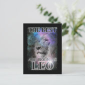 獅子座の誕生日 ライオン 誕生は7月8月 ポストカード (スタンド正面)