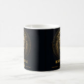 獅子座の輝き 星座 ホロスコープ デザイン コーヒーマグカップ (中央)