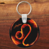 獅子座パーソナライズされた キーホルダー (裏面)