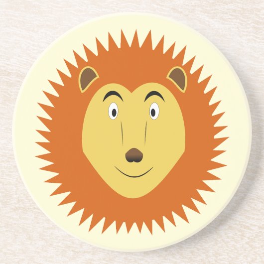 獅子座ライオンの誕生日 コースター (正面)